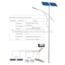 IP65 lâmpada solar ao ar livre LED solar levou rua iluminação com sistema inteligente e painel solar